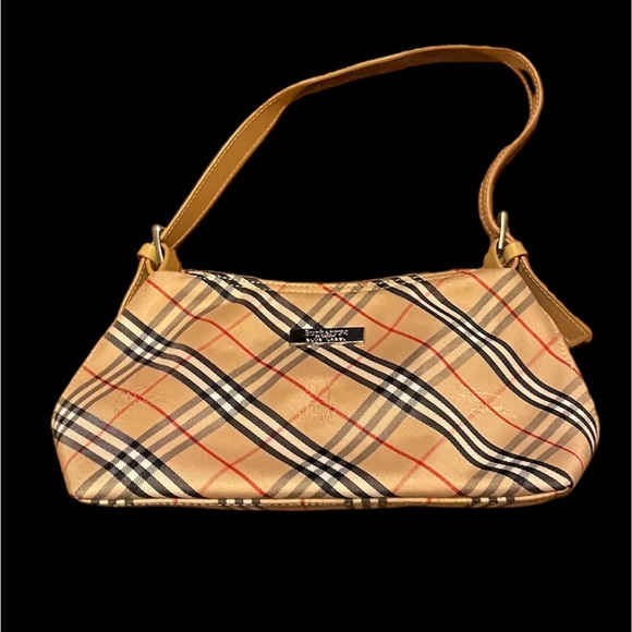 Burberry Handbags - Burberry Vintage Blue Label Nova Check Purse Bag